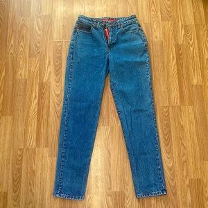 Beware Of Outlaw Imposters, Vintage Blue Mom Jeans. Women’s Size 9, Wanted Jeans